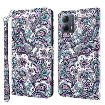 3D Painting Pattern Leather Phone Case, For Motorola Moto E13, For Motorola Moto G13 / G23 / G53