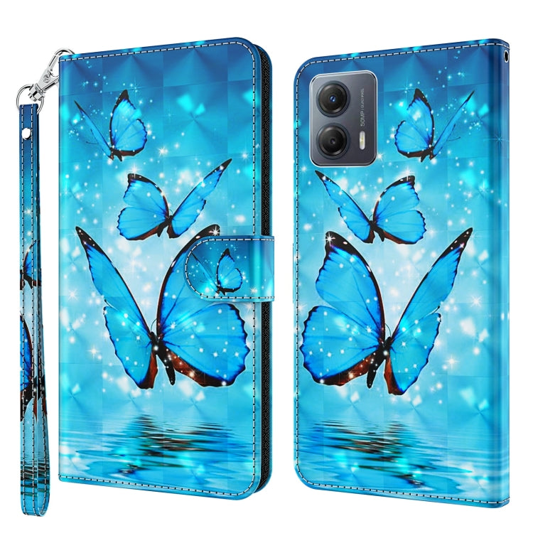 3D Painting Pattern Leather Phone Case, For Motorola Moto E13, For Motorola Moto G13 / G23 / G53