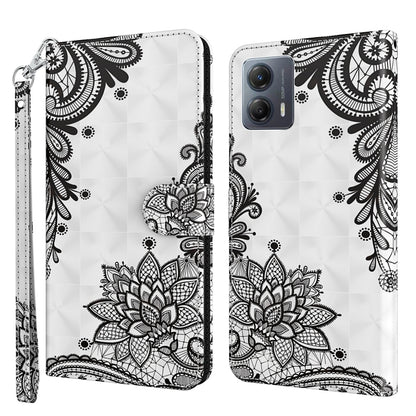 3D Painting Pattern Leather Phone Case, For Motorola Moto E13, For Motorola Moto G13 / G23 / G53