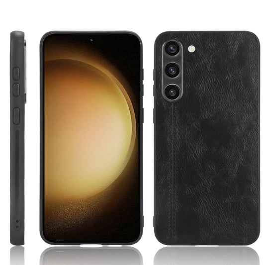 Sewing Cow Pattern Skin PC + PU + TPU Phone Case, For Samsung Galaxy S23+ 5G, For Samsung Galaxy S23 Ultra 5G, For Samsung Galaxy S23 5G, For Xiaomi 12T Pro, For Xiaomi 12T/Redmi K50 Ultra, For Xiaomi Poco C55/Redmi 12C/Redmi 11A 4G