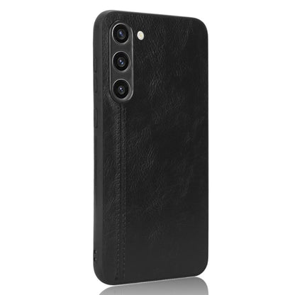 Sewing Cow Pattern Skin PC + PU + TPU Phone Case, For Samsung Galaxy S23+ 5G, For Samsung Galaxy S23 Ultra 5G, For Samsung Galaxy S23 5G, For Xiaomi 12T Pro, For Xiaomi 12T/Redmi K50 Ultra, For Xiaomi Poco C55/Redmi 12C/Redmi 11A 4G