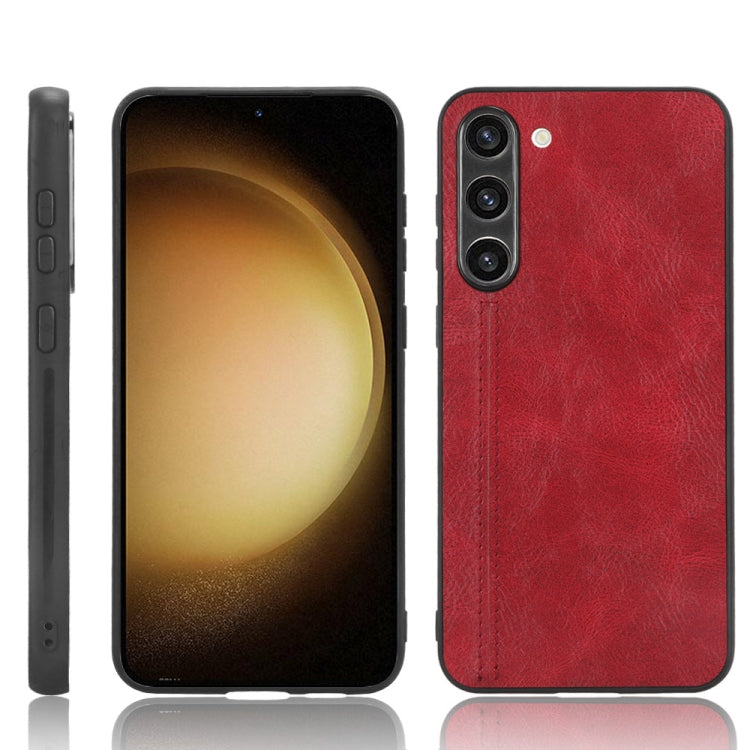 Sewing Cow Pattern Skin PC + PU + TPU Phone Case, For Samsung Galaxy S23+ 5G, For Samsung Galaxy S23 Ultra 5G, For Samsung Galaxy S23 5G, For Xiaomi 12T Pro, For Xiaomi 12T/Redmi K50 Ultra, For Xiaomi Poco C55/Redmi 12C/Redmi 11A 4G