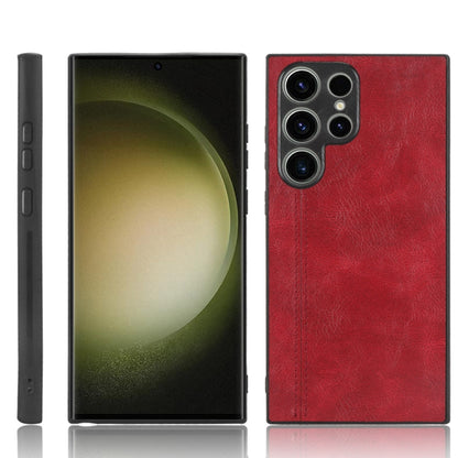Sewing Cow Pattern Skin PC + PU + TPU Phone Case, For Samsung Galaxy S23+ 5G, For Samsung Galaxy S23 Ultra 5G, For Samsung Galaxy S23 5G, For Xiaomi 12T Pro, For Xiaomi 12T/Redmi K50 Ultra, For Xiaomi Poco C55/Redmi 12C/Redmi 11A 4G