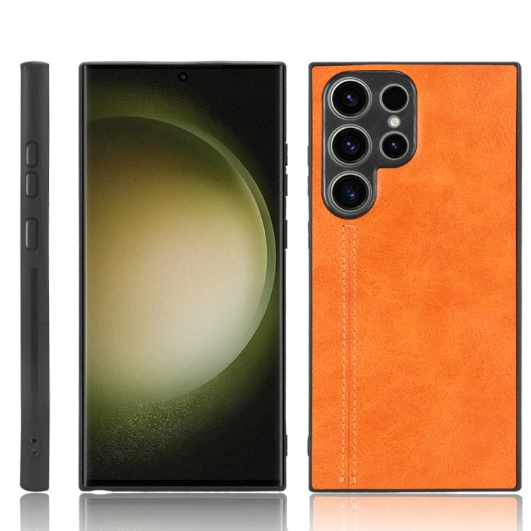 Sewing Cow Pattern Skin PC + PU + TPU Phone Case, For Samsung Galaxy S23+ 5G, For Samsung Galaxy S23 Ultra 5G, For Samsung Galaxy S23 5G, For Xiaomi 12T Pro, For Xiaomi 12T/Redmi K50 Ultra, For Xiaomi Poco C55/Redmi 12C/Redmi 11A 4G