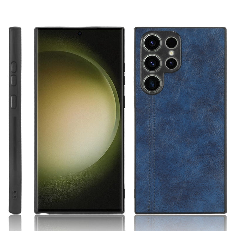 Sewing Cow Pattern Skin PC + PU + TPU Phone Case, For Samsung Galaxy S23+ 5G, For Samsung Galaxy S23 Ultra 5G, For Samsung Galaxy S23 5G, For Xiaomi 12T Pro, For Xiaomi 12T/Redmi K50 Ultra, For Xiaomi Poco C55/Redmi 12C/Redmi 11A 4G