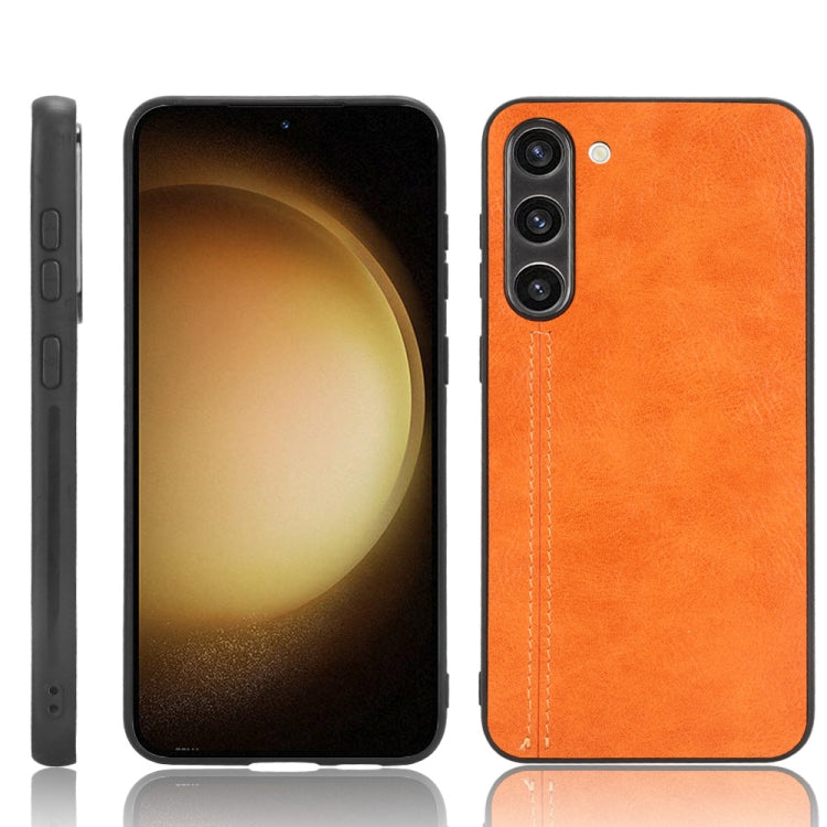 Sewing Cow Pattern Skin PC + PU + TPU Phone Case, For Samsung Galaxy S23+ 5G, For Samsung Galaxy S23 Ultra 5G, For Samsung Galaxy S23 5G, For Xiaomi 12T Pro, For Xiaomi 12T/Redmi K50 Ultra, For Xiaomi Poco C55/Redmi 12C/Redmi 11A 4G