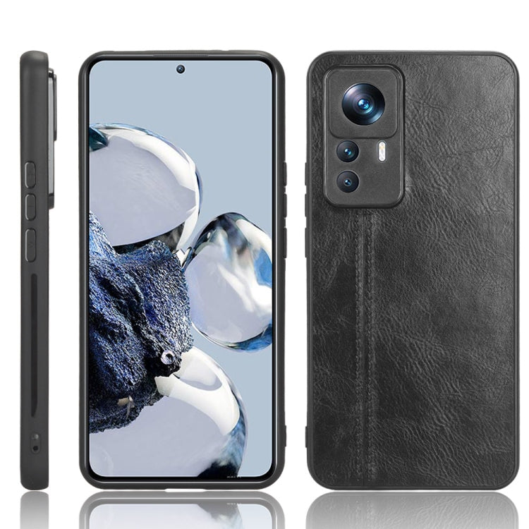 Sewing Cow Pattern Skin PC + PU + TPU Phone Case, For Samsung Galaxy S23+ 5G, For Samsung Galaxy S23 Ultra 5G, For Samsung Galaxy S23 5G, For Xiaomi 12T Pro, For Xiaomi 12T/Redmi K50 Ultra, For Xiaomi Poco C55/Redmi 12C/Redmi 11A 4G