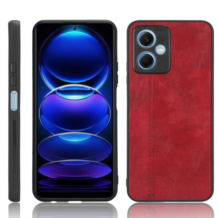 Sewing Cow Pattern Skin PC + PU + TPU Phone Case, For Xiaomi Poco X5 5G/Redmi Note 12 5G, For Xiaomi Redmi Note 12 Pro Speed/Poco X5 Pro 5G, For OPPO A17k