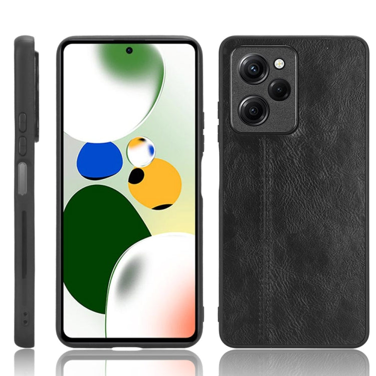 Sewing Cow Pattern Skin PC + PU + TPU Phone Case, For Xiaomi Poco X5 5G/Redmi Note 12 5G, For Xiaomi Redmi Note 12 Pro Speed/Poco X5 Pro 5G, For OPPO A17k