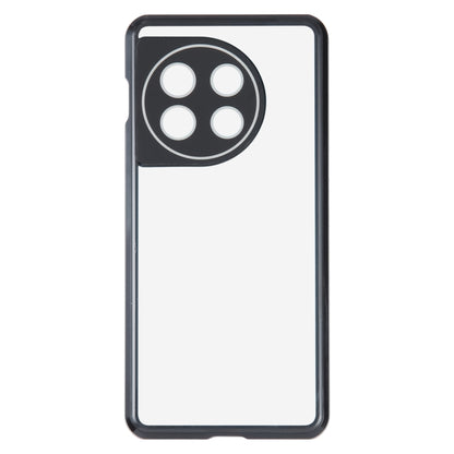 Full Cover Magnetic Metal Tempered Glass Phone Case, For OnePlus 11