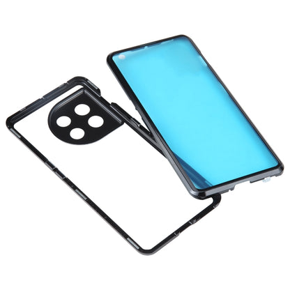 Full Cover Magnetic Metal Tempered Glass Phone Case, For OnePlus 11