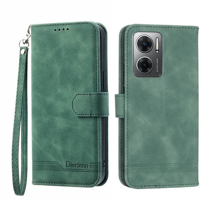 Dierfeng Dream Line Leather Phone Case, For Xiaomi Redmi 10 5G, For Xiaomi Redmi Note 10, For Xiaomi Redmi Note 10 Pro, For Xiaomi Poco M4 Pro 4G