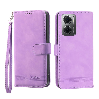 Dierfeng Dream Line Leather Phone Case, For Xiaomi Redmi 10 5G, For Xiaomi Redmi Note 10, For Xiaomi Redmi Note 10 Pro, For Xiaomi Poco M4 Pro 4G