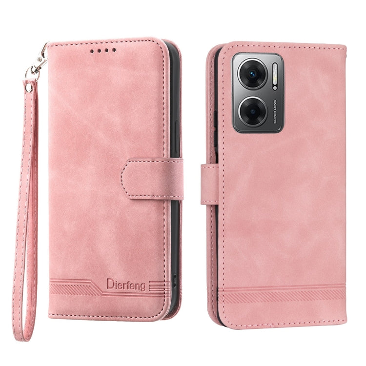 Dierfeng Dream Line Leather Phone Case, For Xiaomi Redmi 10 5G, For Xiaomi Redmi Note 10, For Xiaomi Redmi Note 10 Pro, For Xiaomi Poco M4 Pro 4G
