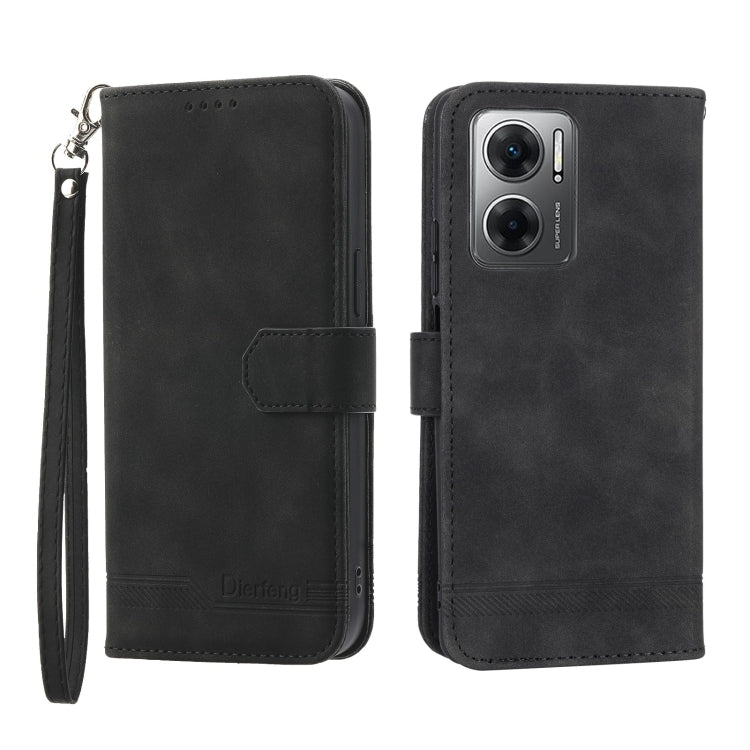 Dierfeng Dream Line Leather Phone Case, For Xiaomi Redmi 10 5G, For Xiaomi Redmi Note 10, For Xiaomi Redmi Note 10 Pro, For Xiaomi Poco M4 Pro 4G