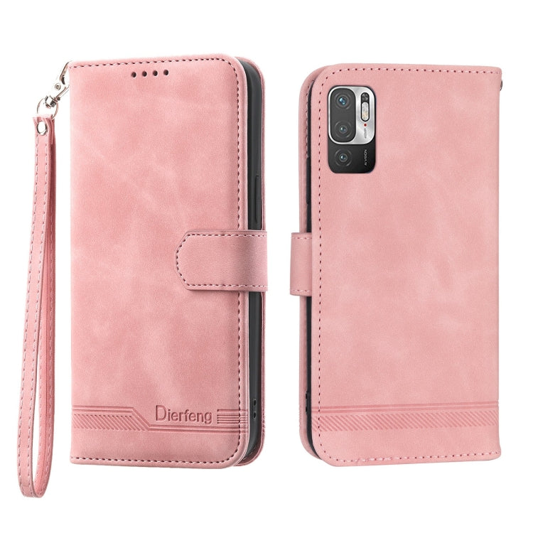 Dierfeng Dream Line Leather Phone Case, For Xiaomi Redmi 10 5G, For Xiaomi Redmi Note 10, For Xiaomi Redmi Note 10 Pro, For Xiaomi Poco M4 Pro 4G