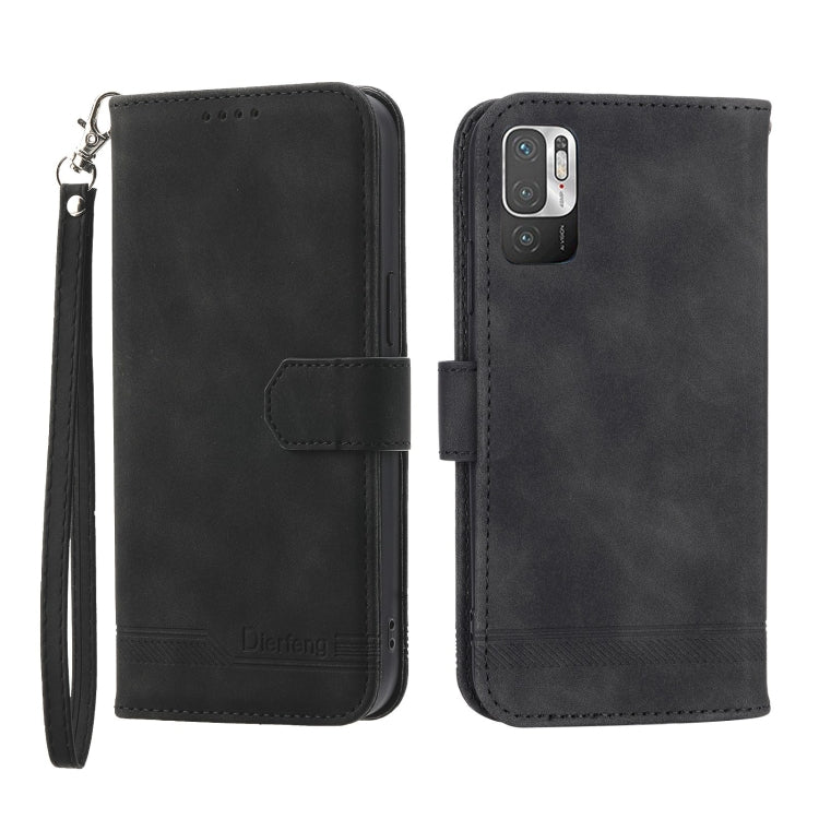 Dierfeng Dream Line Leather Phone Case, For Xiaomi Redmi 10 5G, For Xiaomi Redmi Note 10, For Xiaomi Redmi Note 10 Pro, For Xiaomi Poco M4 Pro 4G