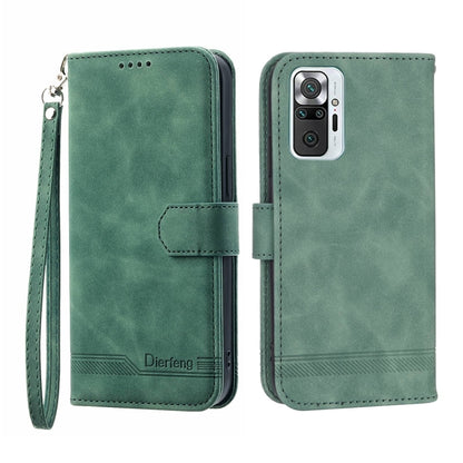 Dierfeng Dream Line Leather Phone Case, For Xiaomi Redmi 10 5G, For Xiaomi Redmi Note 10, For Xiaomi Redmi Note 10 Pro, For Xiaomi Poco M4 Pro 4G