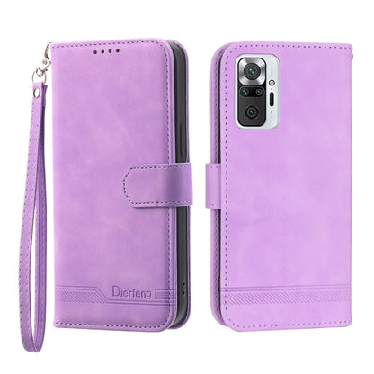 Dierfeng Dream Line Leather Phone Case, For Xiaomi Redmi 10 5G, For Xiaomi Redmi Note 10, For Xiaomi Redmi Note 10 Pro, For Xiaomi Poco M4 Pro 4G