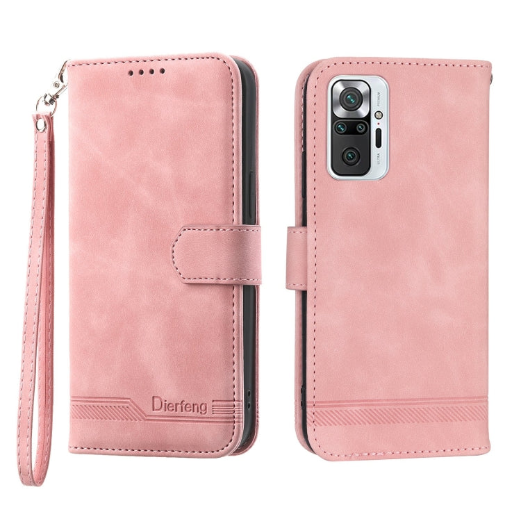 Dierfeng Dream Line Leather Phone Case, For Xiaomi Redmi 10 5G, For Xiaomi Redmi Note 10, For Xiaomi Redmi Note 10 Pro, For Xiaomi Poco M4 Pro 4G
