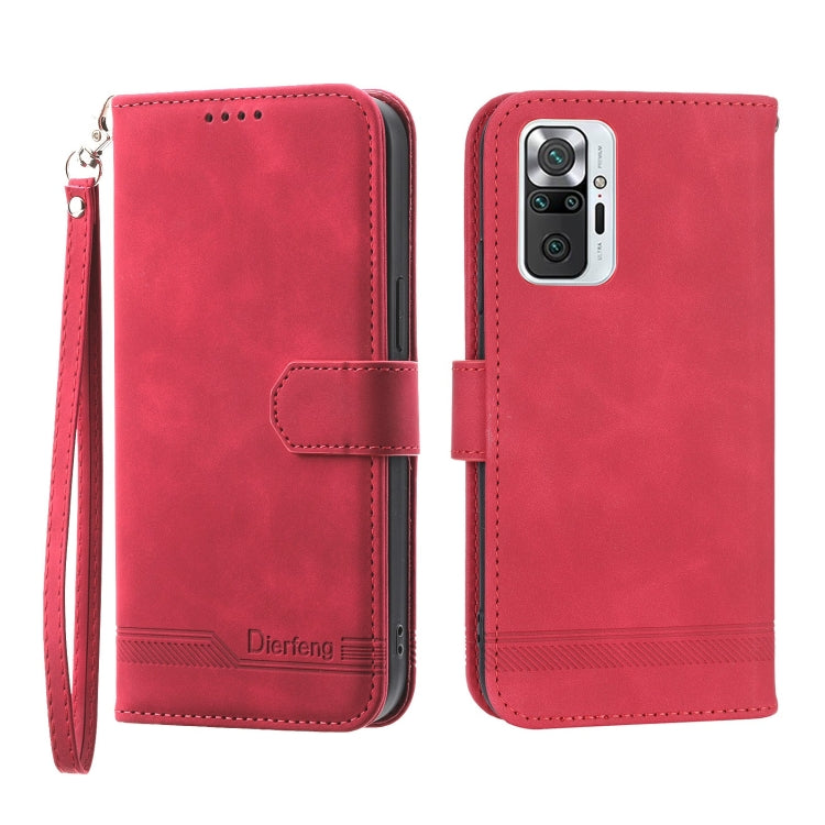 Dierfeng Dream Line Leather Phone Case, For Xiaomi Redmi 10 5G, For Xiaomi Redmi Note 10, For Xiaomi Redmi Note 10 Pro, For Xiaomi Poco M4 Pro 4G