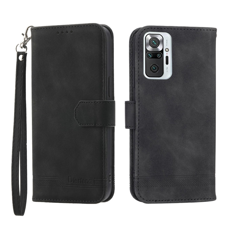 Dierfeng Dream Line Leather Phone Case, For Xiaomi Redmi 10 5G, For Xiaomi Redmi Note 10, For Xiaomi Redmi Note 10 Pro, For Xiaomi Poco M4 Pro 4G
