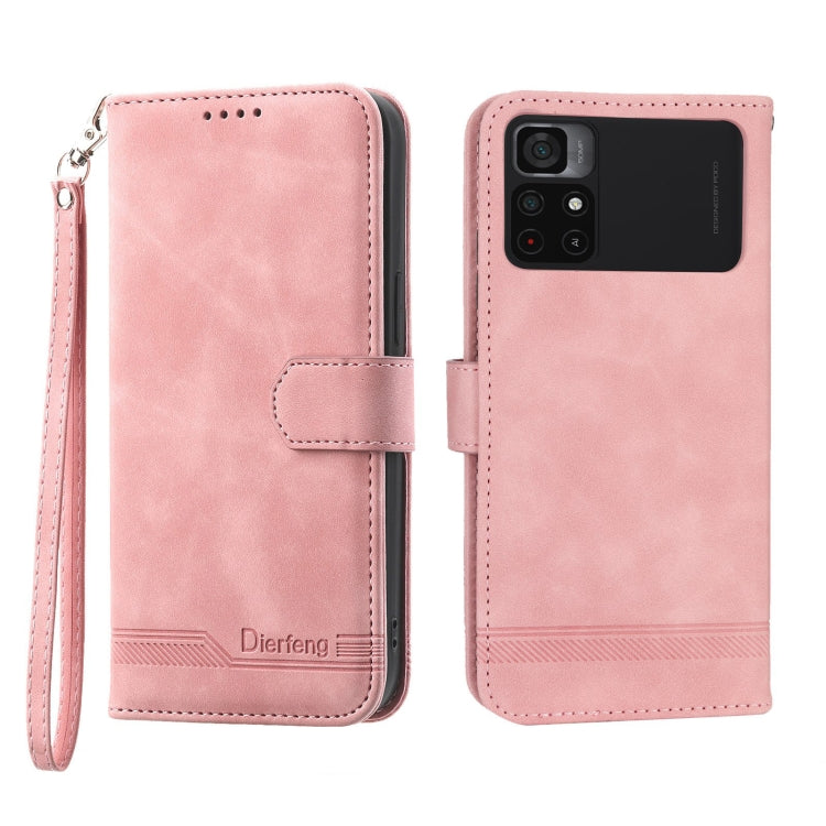 Dierfeng Dream Line Leather Phone Case, For Xiaomi Poco X4 Pro 5G, For Xiaomi Redmi A1+, For Samsung Galaxy A04e, For Realme C20