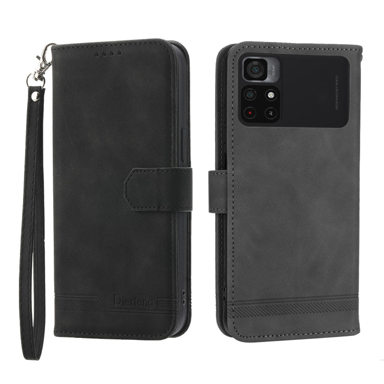 Dierfeng Dream Line Leather Phone Case, For Xiaomi Poco X4 Pro 5G, For Xiaomi Redmi A1+, For Samsung Galaxy A04e, For Realme C20