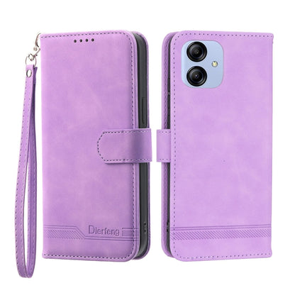 Dierfeng Dream Line Leather Phone Case, For Xiaomi Poco X4 Pro 5G, For Xiaomi Redmi A1+, For Samsung Galaxy A04e, For Realme C20