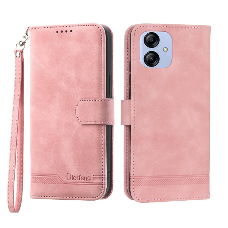 Dierfeng Dream Line Leather Phone Case, For Xiaomi Poco X4 Pro 5G, For Xiaomi Redmi A1+, For Samsung Galaxy A04e, For Realme C20