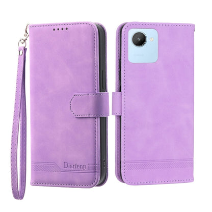 Dierfeng Dream Line Leather Phone Case, For Realme C30, For Realme C31, For Realme C35, For Realme 9 4G