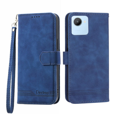 Dierfeng Dream Line Leather Phone Case, For Realme C30, For Realme C31, For Realme C35, For Realme 9 4G