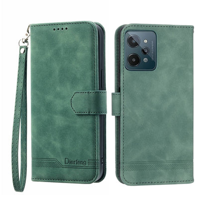 Dierfeng Dream Line Leather Phone Case, For Realme C30, For Realme C31, For Realme C35, For Realme 9 4G