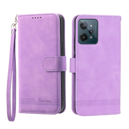 Dierfeng Dream Line Leather Phone Case, For Realme C30, For Realme C31, For Realme C35, For Realme 9 4G