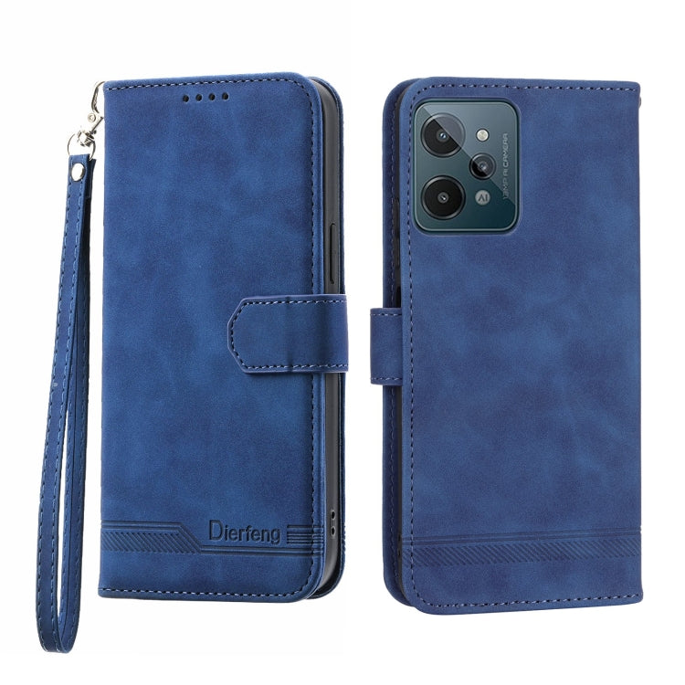 Dierfeng Dream Line Leather Phone Case, For Realme C30, For Realme C31, For Realme C35, For Realme 9 4G