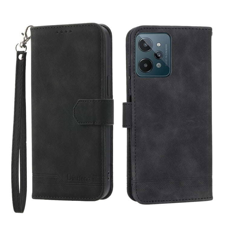 Dierfeng Dream Line Leather Phone Case, For Realme C30, For Realme C31, For Realme C35, For Realme 9 4G