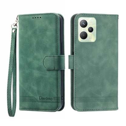 Dierfeng Dream Line Leather Phone Case, For Realme C30, For Realme C31, For Realme C35, For Realme 9 4G