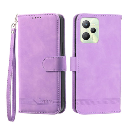 Dierfeng Dream Line Leather Phone Case, For Realme C30, For Realme C31, For Realme C35, For Realme 9 4G