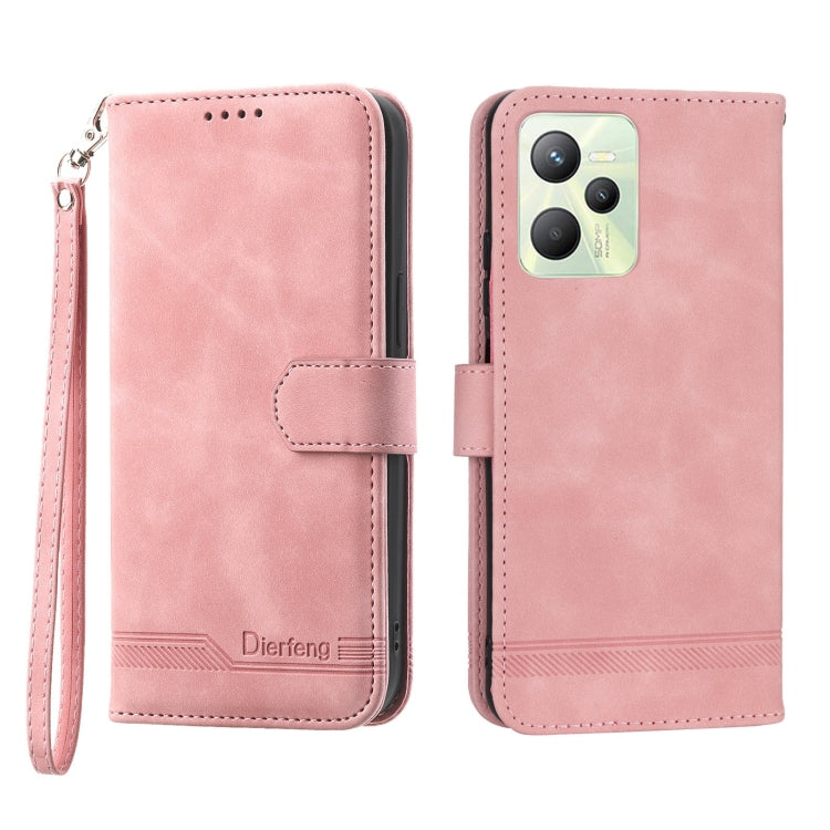 Dierfeng Dream Line Leather Phone Case, For Realme C30, For Realme C31, For Realme C35, For Realme 9 4G