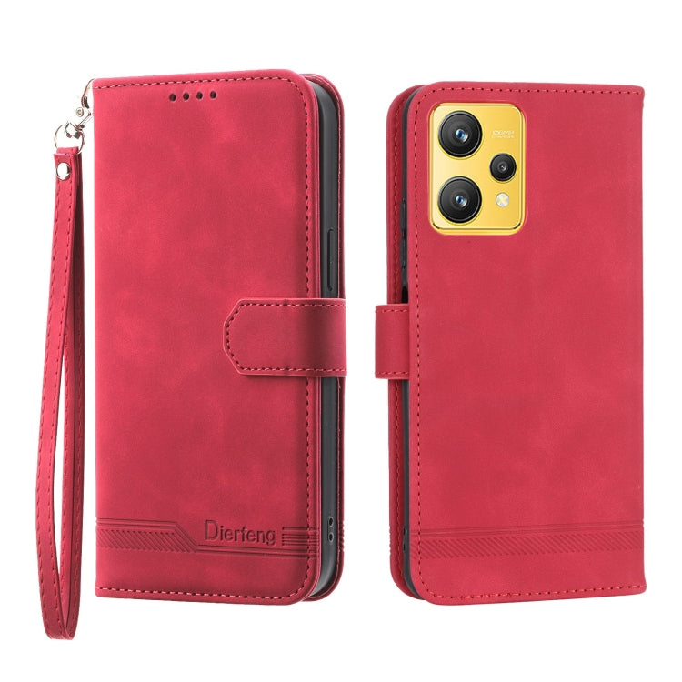 Dierfeng Dream Line Leather Phone Case, For Realme C30, For Realme C31, For Realme C35, For Realme 9 4G