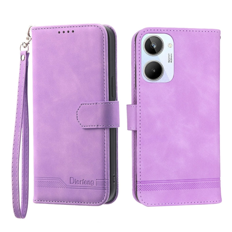 Dierfeng Dream Line Leather Phone Case, For Realme 10 4G, For OPPO Reno7 5G, For OPPO Reno9 Pro, For OPPO A1 Pro