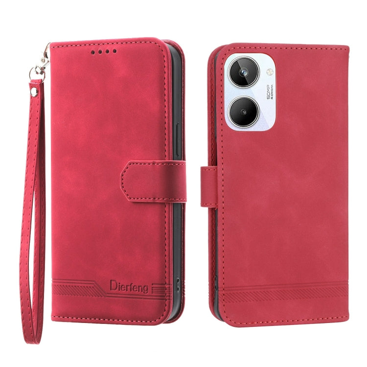 Dierfeng Dream Line Leather Phone Case, For Realme 10 4G, For OPPO Reno7 5G, For OPPO Reno9 Pro, For OPPO A1 Pro