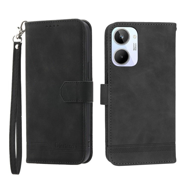Dierfeng Dream Line Leather Phone Case, For Realme 10 4G, For OPPO Reno7 5G, For OPPO Reno9 Pro, For OPPO A1 Pro
