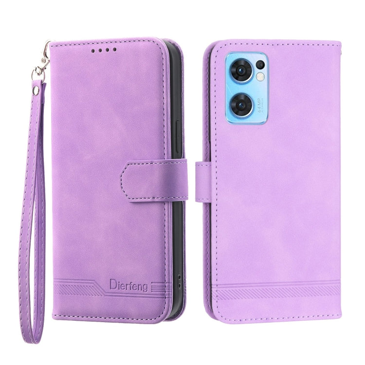 Dierfeng Dream Line Leather Phone Case, For Realme 10 4G, For OPPO Reno7 5G, For OPPO Reno9 Pro, For OPPO A1 Pro