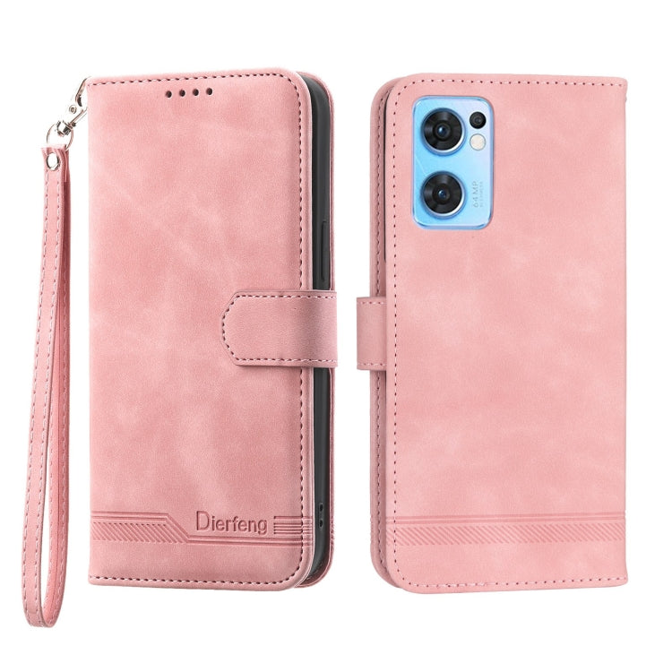 Dierfeng Dream Line Leather Phone Case, For Realme 10 4G, For OPPO Reno7 5G, For OPPO Reno9 Pro, For OPPO A1 Pro