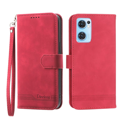 Dierfeng Dream Line Leather Phone Case, For Realme 10 4G, For OPPO Reno7 5G, For OPPO Reno9 Pro, For OPPO A1 Pro