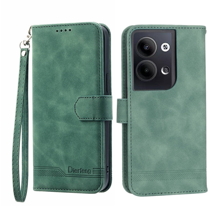 Dierfeng Dream Line Leather Phone Case, For Realme 10 4G, For OPPO Reno7 5G, For OPPO Reno9 Pro, For OPPO A1 Pro