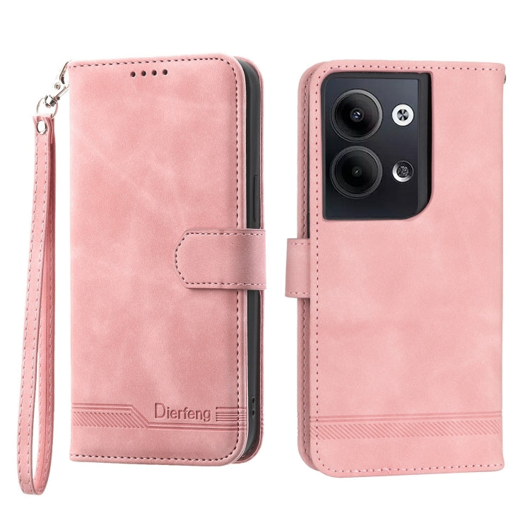Dierfeng Dream Line Leather Phone Case, For Realme 10 4G, For OPPO Reno7 5G, For OPPO Reno9 Pro, For OPPO A1 Pro