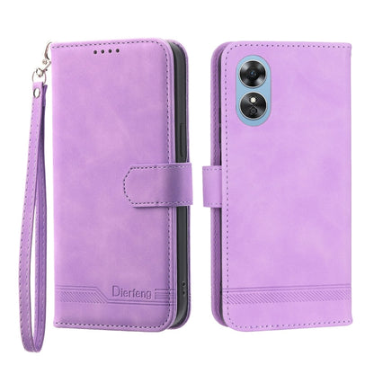 Dierfeng Dream Line Leather Phone Case, For Realme 10 4G, For OPPO Reno7 5G, For OPPO Reno9 Pro, For OPPO A1 Pro