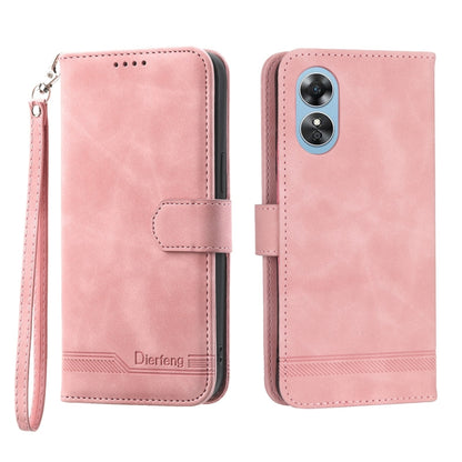Dierfeng Dream Line Leather Phone Case, For Realme 10 4G, For OPPO Reno7 5G, For OPPO Reno9 Pro, For OPPO A1 Pro